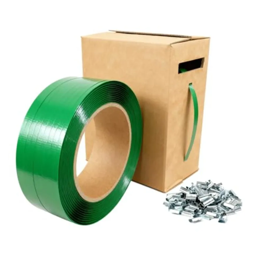 PET Packaging Banding Strapping Roll - 1017' x 5/8" Pallet Strap Coil, 1500 lb Strong Break Strength, Heavy Duty Plastic Strapp
PET Packaging Banding Strapping Roll - 1017' x 5/8" Pallet Strap Coil, 1500 lb Strong Break Strength, Heavy Duty Plastic Strapp