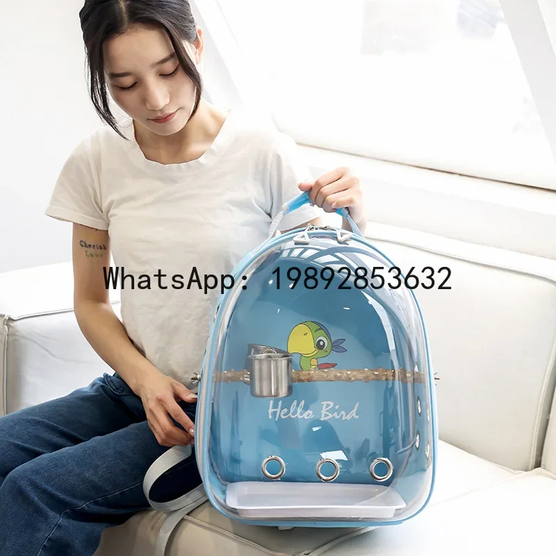 Little Sun Budgie Transparent Bird Cage Porous Portable Bird Bag
Little Sun Budgie Transparent Bird Cage Porous Portable Bird Bag