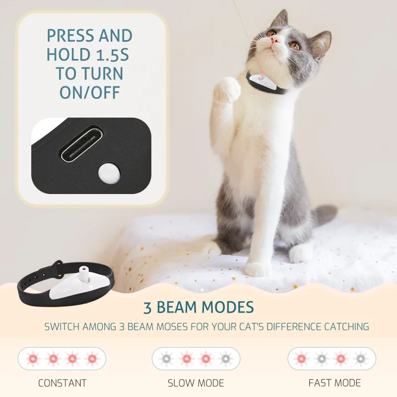 Infrared Cat Collar Automatic cat toys Indoor Interactive Cat Toys Automatic Cat Laser Collar USB charging use Cat Supplies
Infrared Cat Collar Automatic cat toys Indoor Interactive Cat Toys Automatic Cat Laser Collar USB charging use Cat Supplies