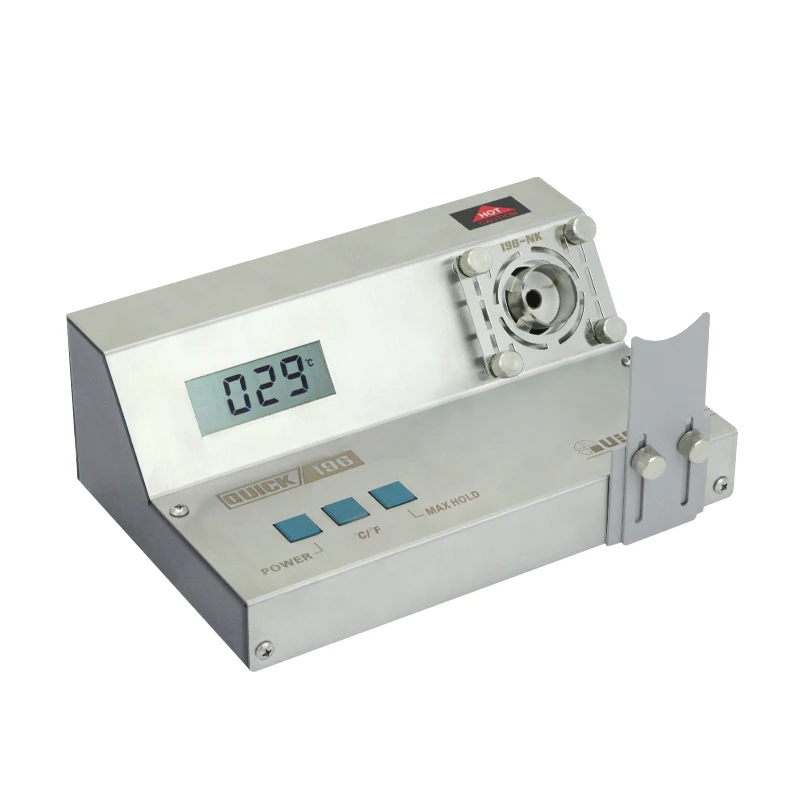 Precision testing instrument for heat gun temperature calibration Quick 196 thermometer for 861DW/TR1300
Precision testing instrument for heat gun temperature calibration Quick 196 thermometer for 861DW/TR1300