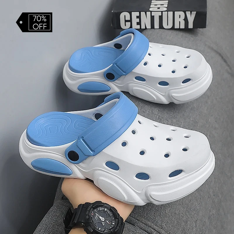 2026 Men's Summer Thick-Soled Non-Slip Breathable Toe-Cap Sandals Perfect for Casual Beach Outings elastic laces slippers
2026 Men's Summer Thick-Soled Non-Slip Breathable Toe-Cap Sandals Perfect for Casual Beach Outings elastic laces slippers