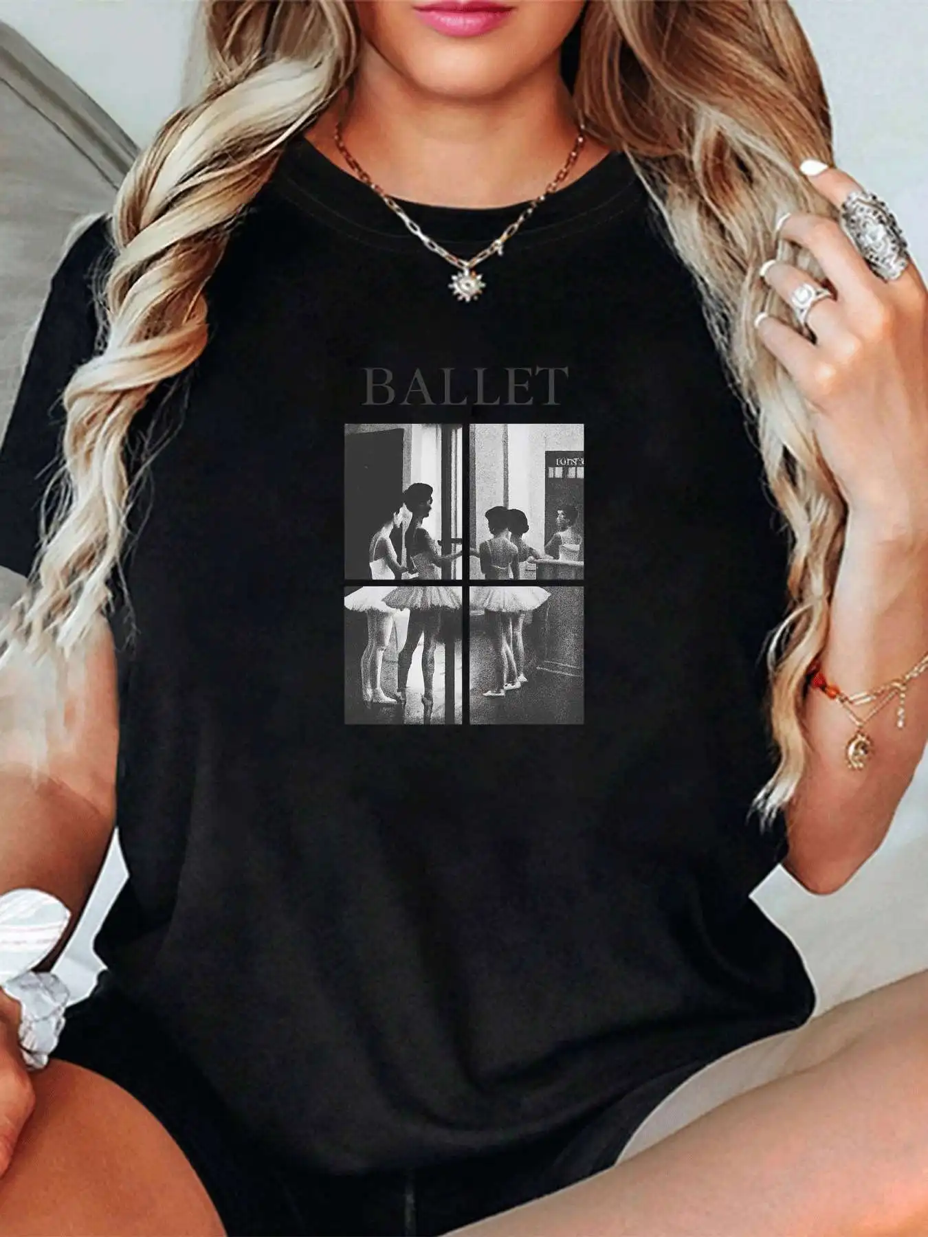 【1143414】Женская футболка больших размеров с круглым вырезом и короткими рукавами для танцев, эластичными половинными рукавами и модными принтами
【1143414】Женская футболка больших размеров с круглым вырезом и короткими рукавами для танцев, эластичными половинными рукавами и модными принтами