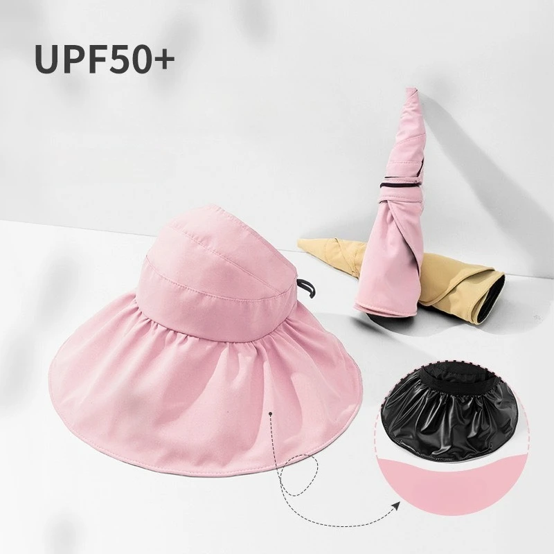 Empty Top Wide Brim Foldable Sun Hat for Women Spring Summer Anti UV Sunscreen Bucket Hat Girl Outdoor Hiking Fishing Beach Caps 23 S02b8cc3e4a1b429c8e398d94dbb6acf4V