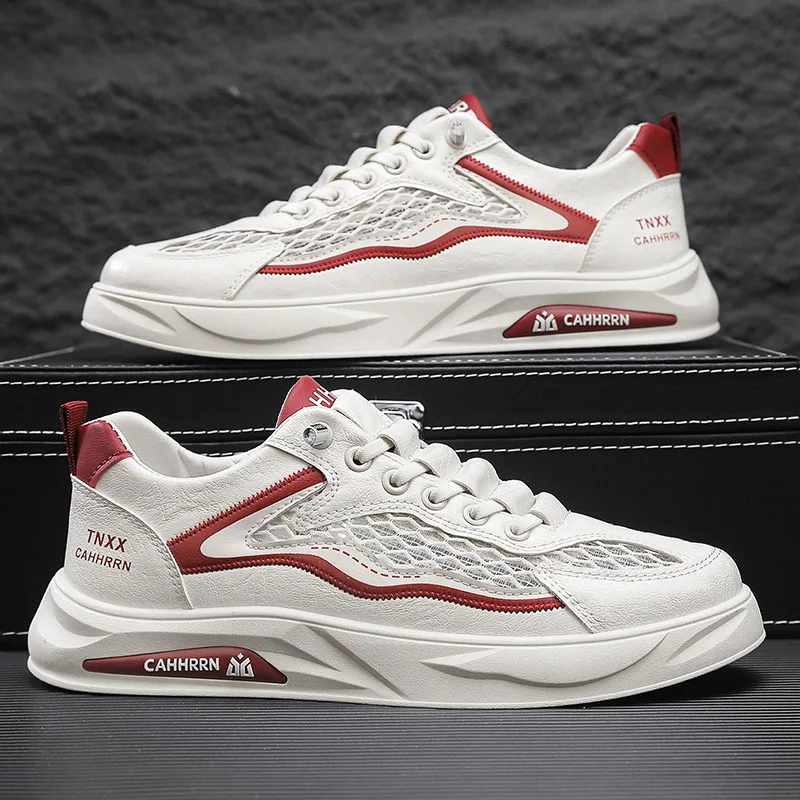 Мужские спортивные и повседневные перфорированные кроссовки крупной сетки, белые кроссовки, дышащая повседневная обувь, универсальная спортивная мужская обувь, o
Мужские спортивные и повседневные перфорированные кроссовки крупной сетки, белые кроссовки, дышащая повседневная обувь, универсальная спортивная мужская обувь, o