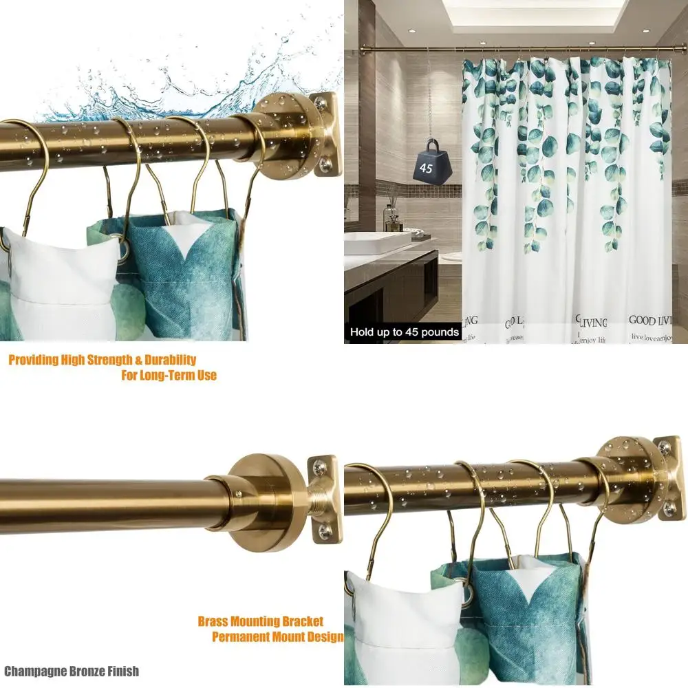 Раздвижная штанга для душа из нержавеющей стали, регулируемая 47-84 дюйма, с фиксированным креплением, устойчивая к ржавчине, цвет шампань-бронза
Раздвижная штанга для душа из нержавеющей стали, регулируемая 47-84 дюйма, с фиксированным креплением, устойчивая к ржавчине, цвет шампань-бронза