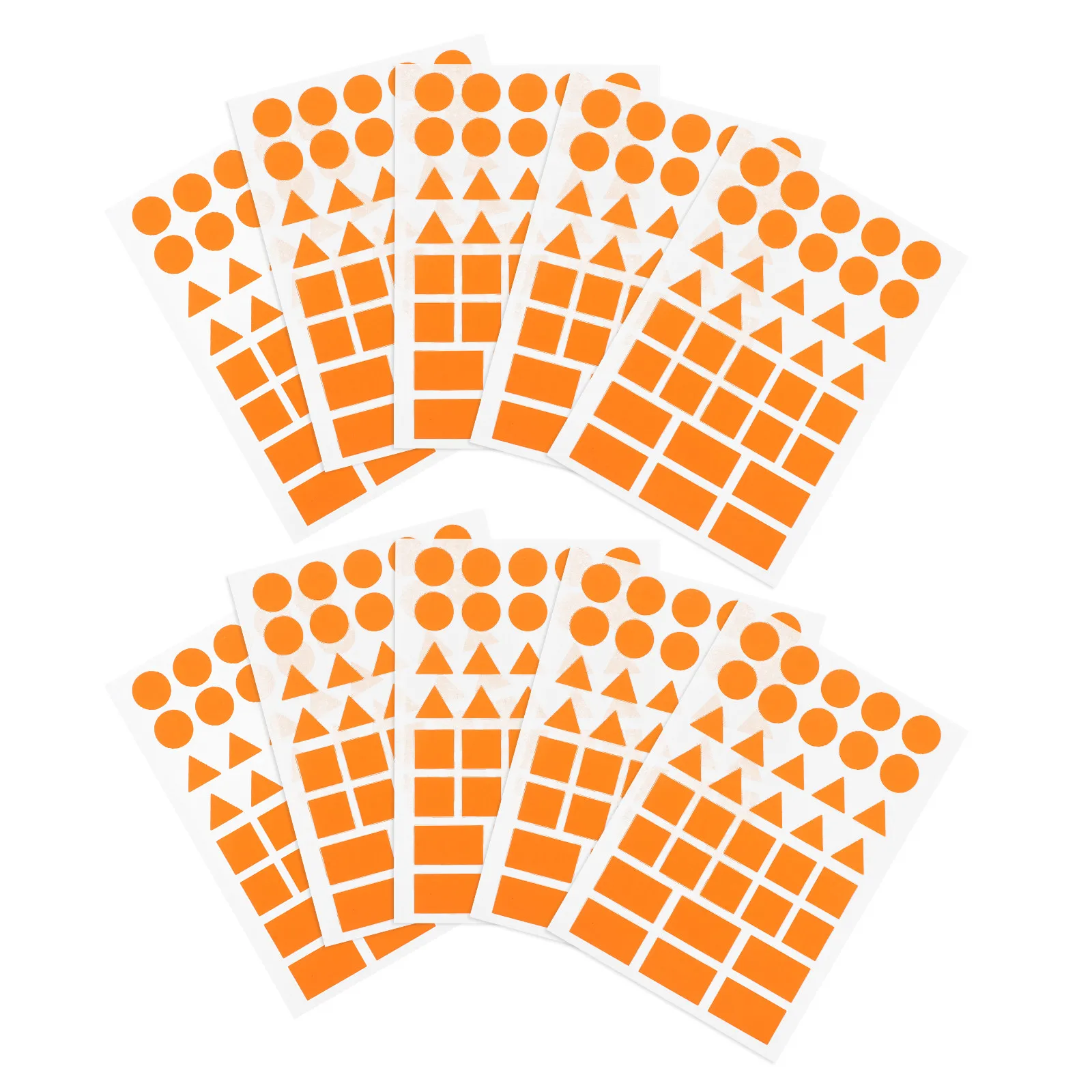 20 Sheets Orange Multi-Shape Stickers Adhesive Labels Triangle Rectangle Circle Square for Home Office School Crafts Decoration
20 Sheets Orange Multi-Shape Stickers Adhesive Labels Triangle Rectangle Circle Square for Home Office School Crafts Decoration