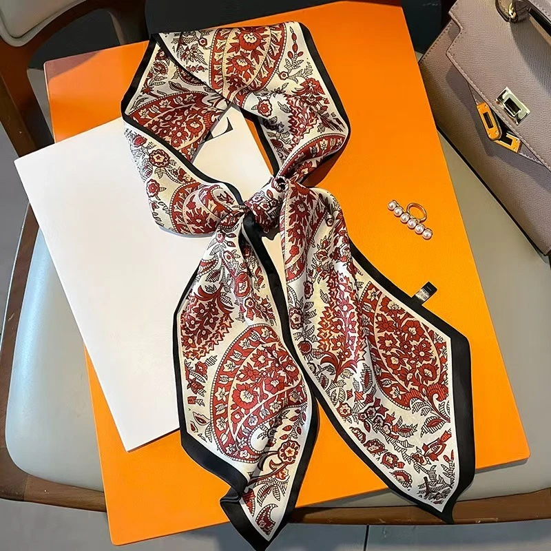 Paisley Cashew Print Long Strip Silk Scarf Women Neck Tie Soft Satin Neckerchief Female Foulard Headband Hijab Decorate Riband
Paisley Cashew Print Long Strip Silk Scarf Women Neck Tie Soft Satin Neckerchief Female Foulard Headband Hijab Decorate Riband