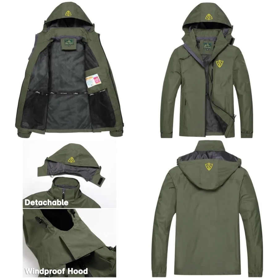 Mens Windproof Jacket Waterproof Lightweight Mountain Sport Jacket for Men Hooded Windbreaker Raincoat
Mens Windproof Jacket Waterproof Lightweight Mountain Sport Jacket for Men Hooded Windbreaker Raincoat