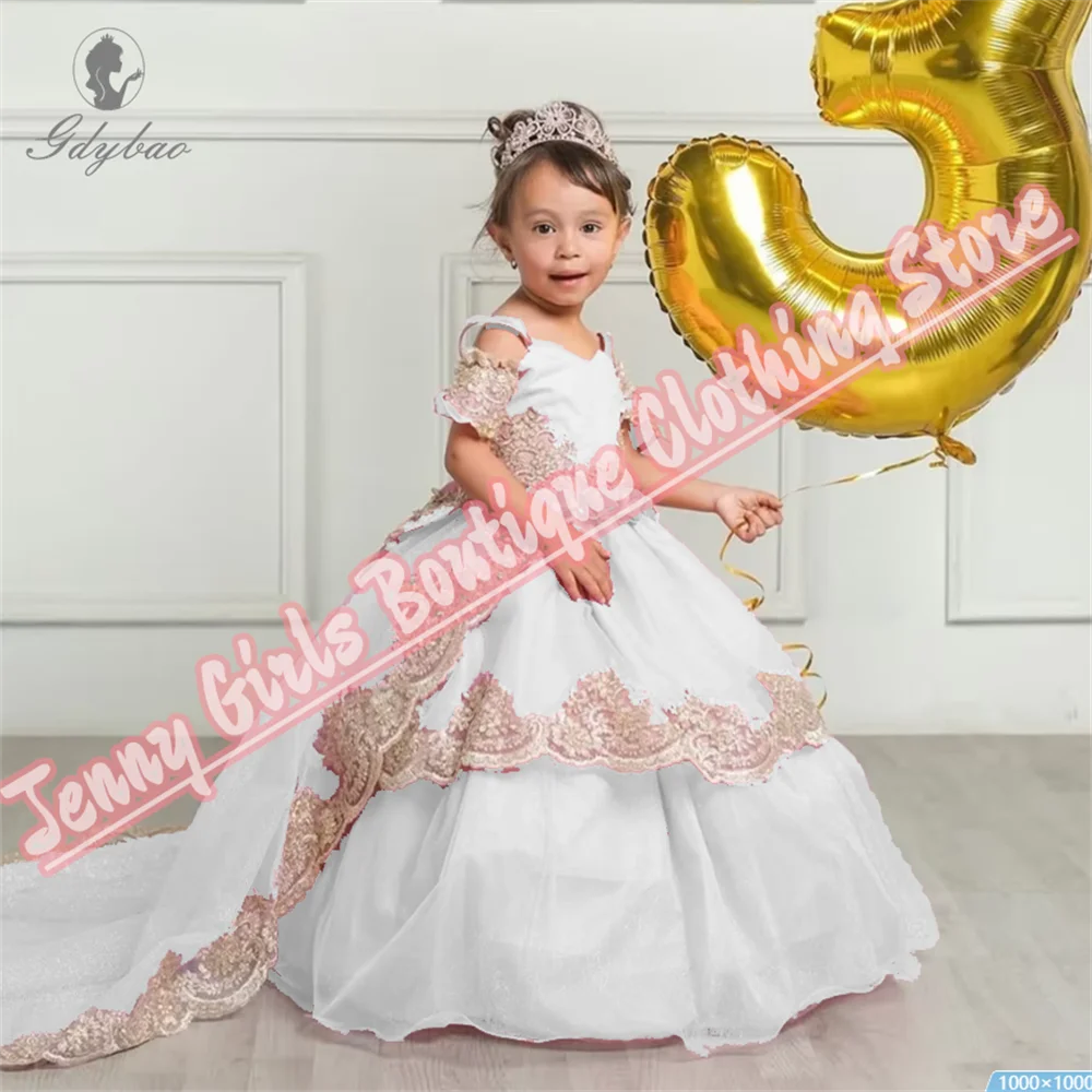 White Dress Gold Lace Spaghetti Strap Girl Birthday Flower Girl Dress For Wedding Prom Party First Communion Dress
White Dress Gold Lace Spaghetti Strap Girl Birthday Flower Girl Dress For Wedding Prom Party First Communion Dress