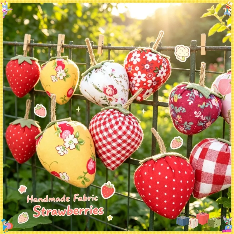 Fabric Stuffed Strawberry Ornament Soft Plush Home Tray Decor Cute Bedroom Tabletop Figurine Living Room Home Decoration Gift
Fabric Stuffed Strawberry Ornament Soft Plush Home Tray Decor Cute Bedroom Tabletop Figurine Living Room Home Decoration Gift