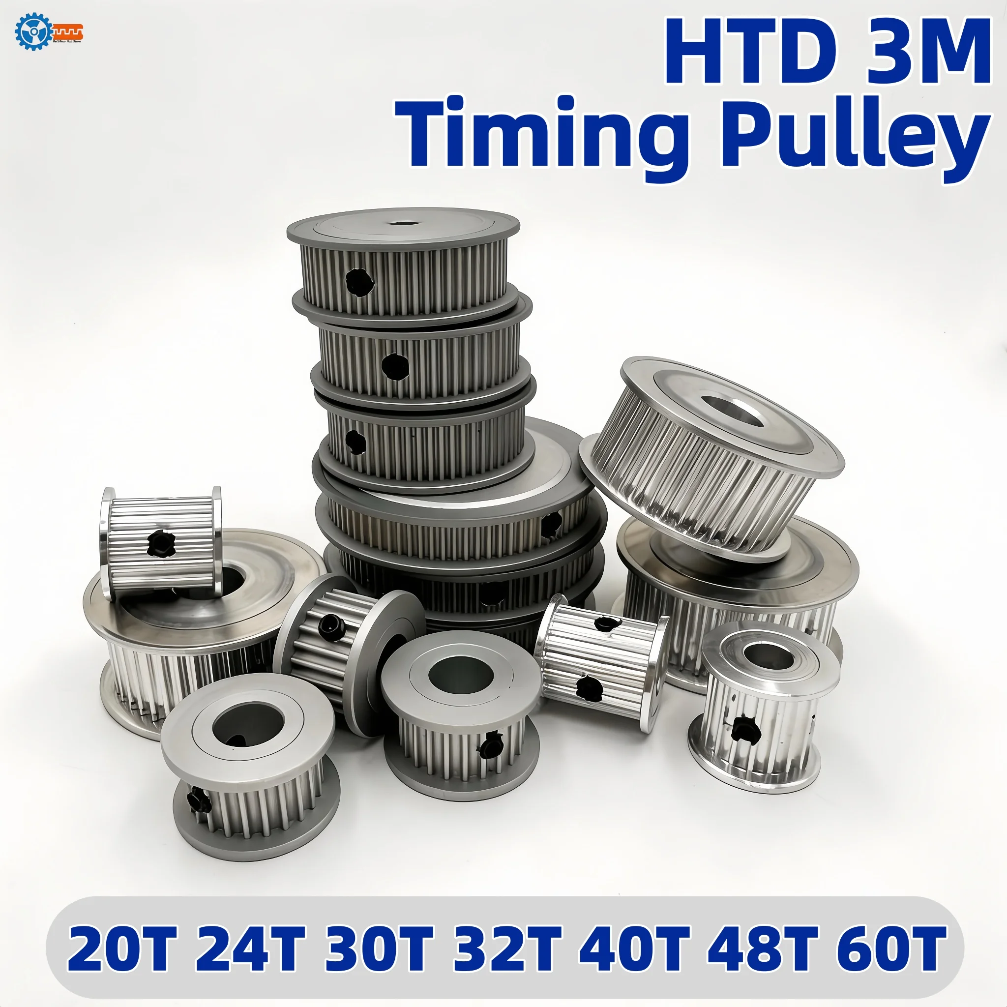 Aluminum HTD 3M Synchronous wheel 20T-60T 3M Timing Belt Pulley 10mm 15mm Belt Width for CNC Router 3D Printer Mechanical Parts
Aluminum HTD 3M Synchronous wheel 20T-60T 3M Timing Belt Pulley 10mm 15mm Belt Width for CNC Router 3D Printer Mechanical Parts