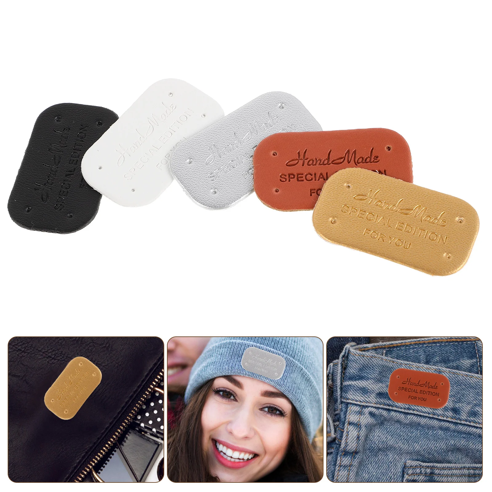 100 Pcs Rounded Corners Embossed Label Crochet Labels for Handmade Items Tags Pu Blanket
100 Pcs Rounded Corners Embossed Label Crochet Labels for Handmade Items Tags Pu Blanket