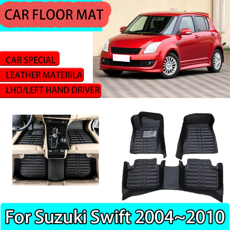 Car Floor Mats for Suzuki Swift RS 5-door 2004~2010 Custom Leather Foot Inner Liner Waterproof Carpet Pads Auto Rug Accessories
Car Floor Mats for Suzuki Swift RS 5-door 2004~2010 Custom Leather Foot Inner Liner Waterproof Carpet Pads Auto Rug Accessories