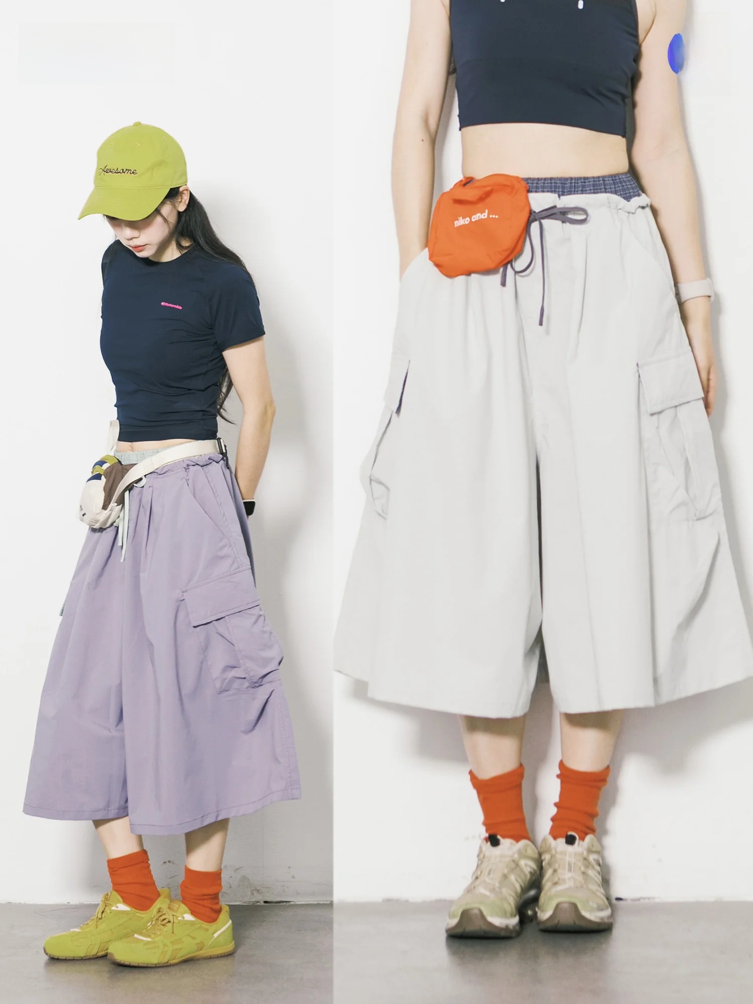 Outdoor Lightweight Quick Dry Women's Cargo Skirt Pants Summer Breathable Waterproof Loose Function Seven Casual Pants
Outdoor Lightweight Quick Dry Women's Cargo Skirt Pants Summer Breathable Waterproof Loose Function Seven Casual Pants