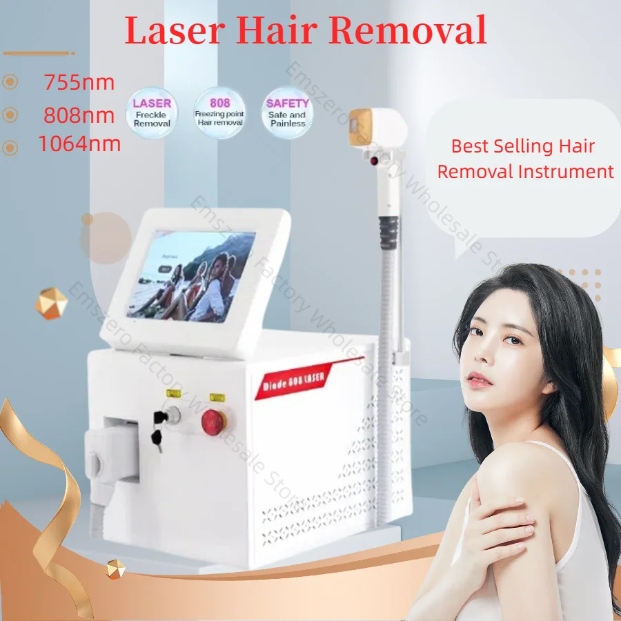 3 Wave 808nm 755nm 1064nm Diode Laser Hair Removal Machine Ice Cooling Permanent Painless Professional Salon Equipment
3 Wave 808nm 755nm 1064nm Diode Laser Hair Removal Machine Ice Cooling Permanent Painless Professional Salon Equipment