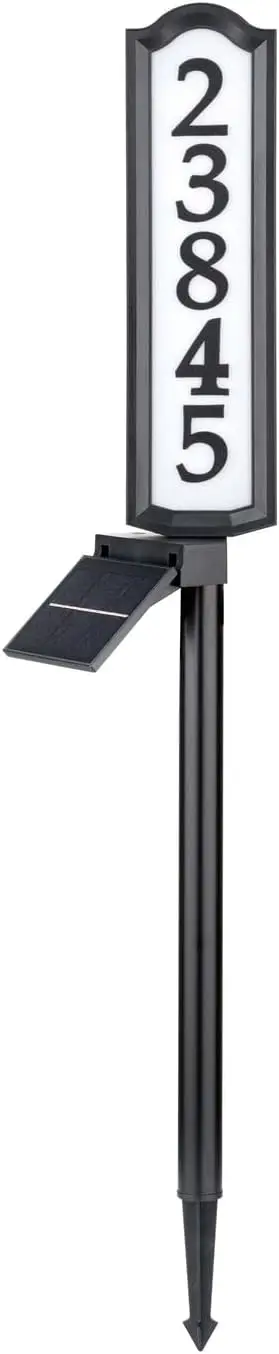 Solar Address Sign with 360° Rotating Double-Sided Display and Adjustable Panel
Solar Address Sign with 360° Rotating Double-Sided Display and Adjustable Panel