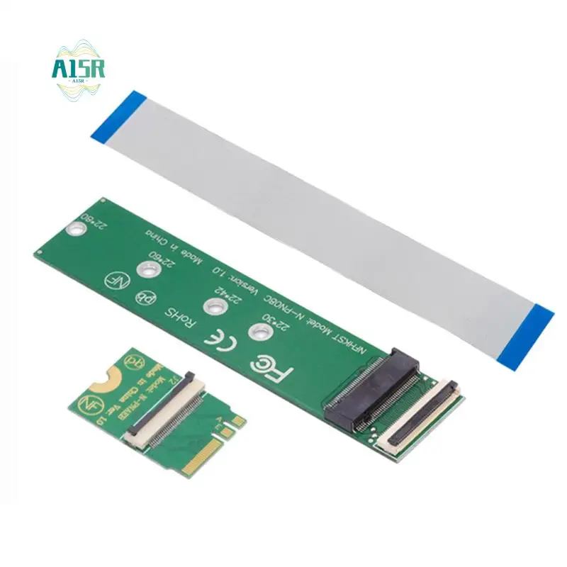 A15R -New Key A+E Interface WIFI To M.2 Key M Interface FPC Soft Bank SSD Connection Cable NVME Adapter Card NGFF