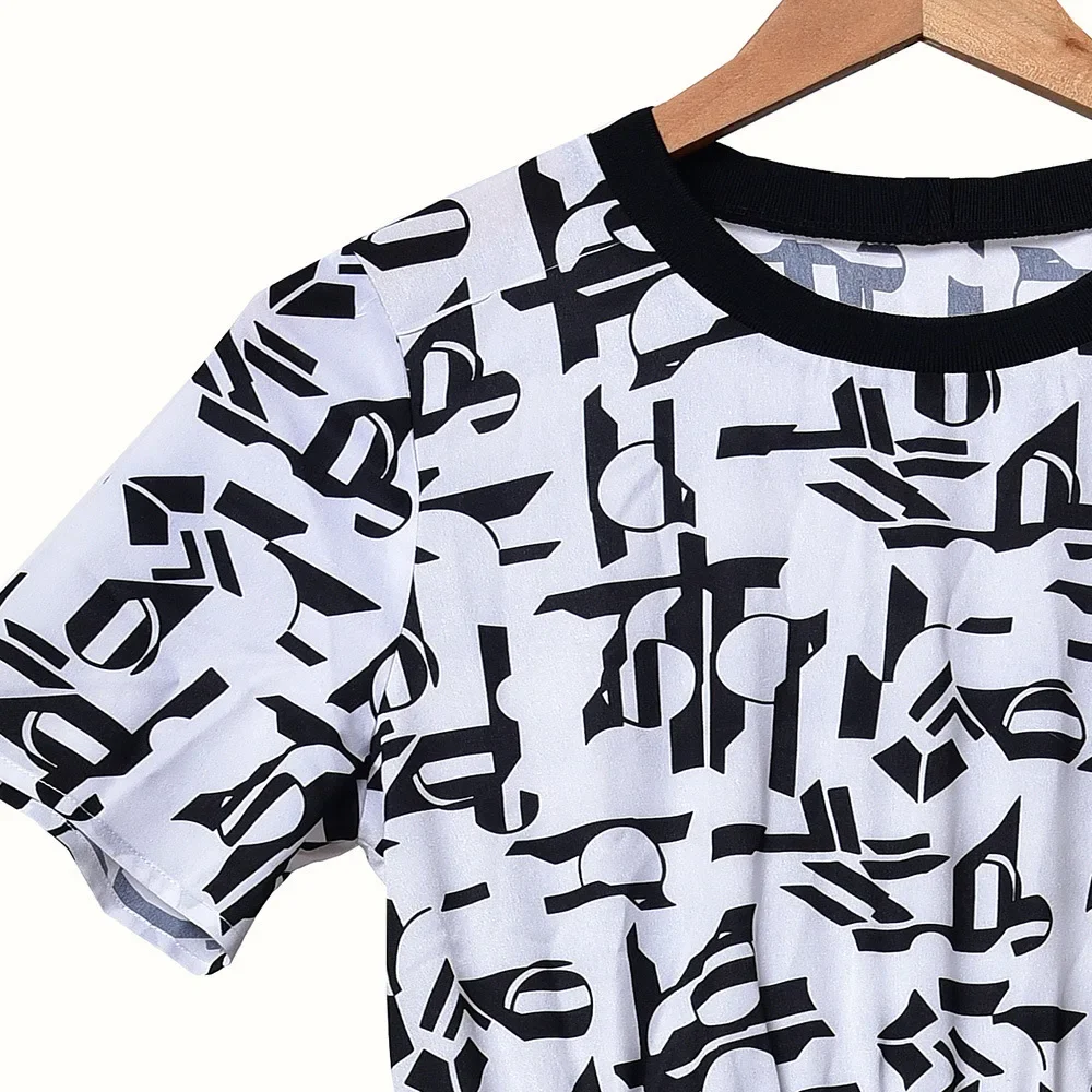 Women's summer dress short-sleeved printed round neck ruffled French brand elegant casual party dress for women
Women's summer dress short-sleeved printed round neck ruffled French brand elegant casual party dress for women