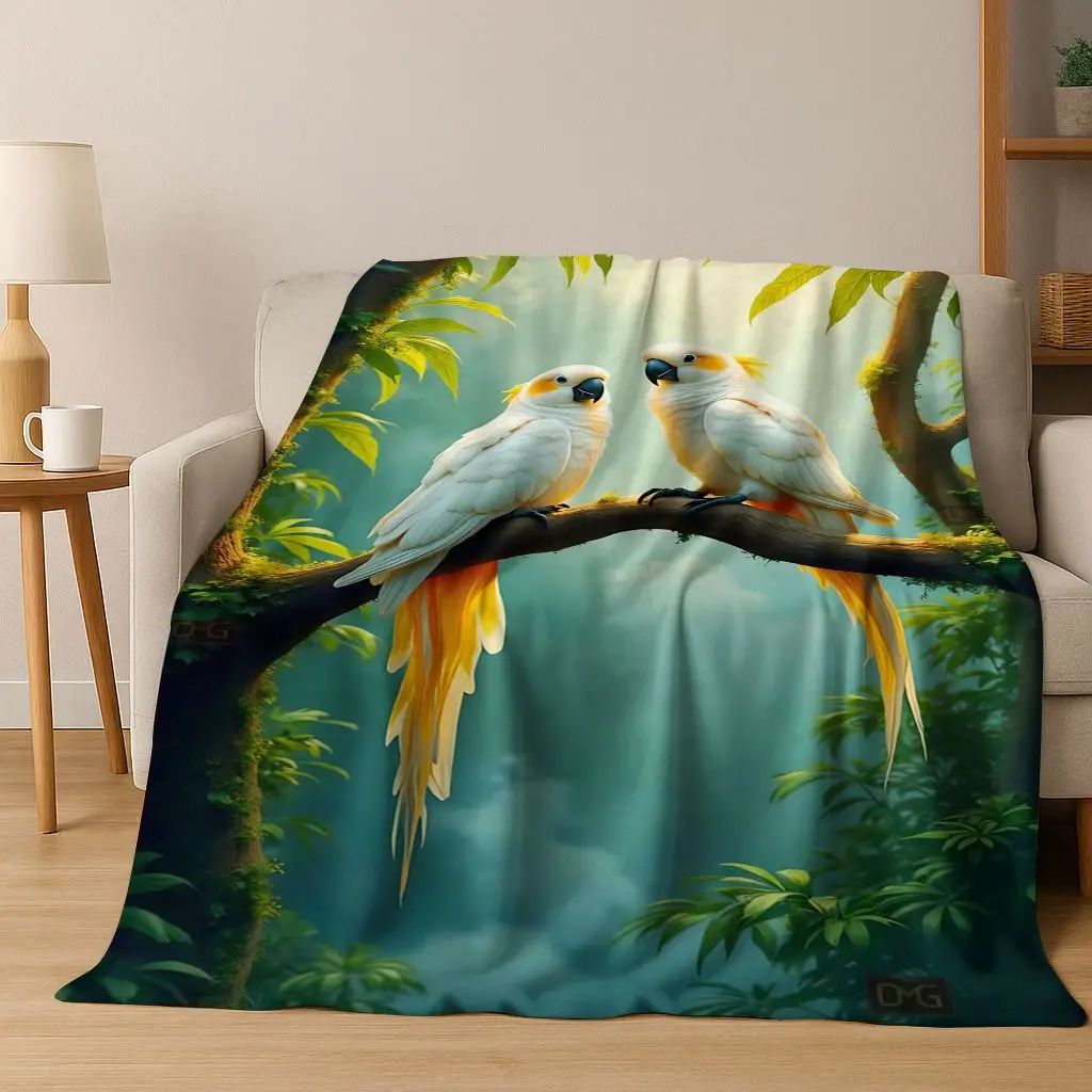 Colorful Tropical Parrot Macaw Natural Birds Art Flannel Blanket,Cozy Soft Throw Blanket for Home Bedroom Bed Sofa Cover Kids
Colorful Tropical Parrot Macaw Natural Birds Art Flannel Blanket,Cozy Soft Throw Blanket for Home Bedroom Bed Sofa Cover Kids