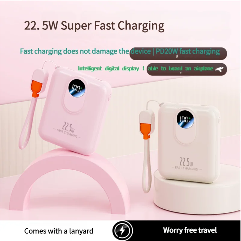 New 20000mAh Portable PowerBank PD Super Large Battery Fast Portable Charge Power Bank Mini Built-in Cables For iPhone Samsung
New 20000mAh Portable PowerBank PD Super Large Battery Fast Portable Charge Power Bank Mini Built-in Cables For iPhone Samsung