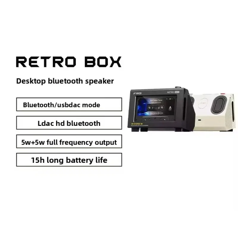 Fiio Retro Box Wireless Bluetooth Speaker HiFi Lossless LDAC Compatible with M33 M21 JM21 Portable Lossless Player Desktop Audio
Fiio Retro Box Wireless Bluetooth Speaker HiFi Lossless LDAC Compatible with M33 M21 JM21 Portable Lossless Player Desktop Audio