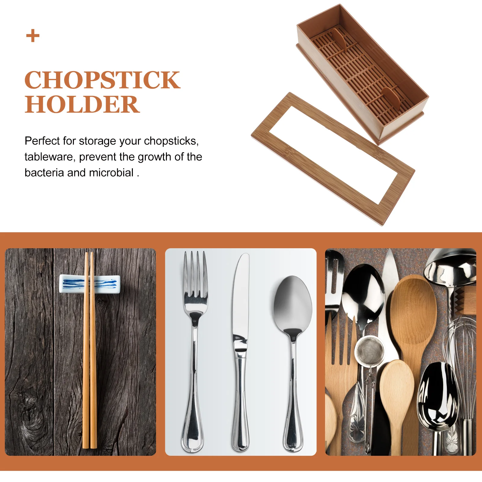 Japanese Style Wood Grain Chopstick Storage Box Clamshell Design Transparent Window Anti-Slip Base Reusable Utensil Organizer
Japanese Style Wood Grain Chopstick Storage Box Clamshell Design Transparent Window Anti-Slip Base Reusable Utensil Organizer