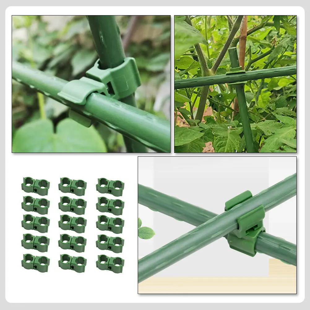 50pcs Garden Plant Trellis Connector Clips For Climbing Vines Tomatoes Support Fixing Tool Plastic Sturdy Rattan Buckle
50pcs Garden Plant Trellis Connector Clips For Climbing Vines Tomatoes Support Fixing Tool Plastic Sturdy Rattan Buckle