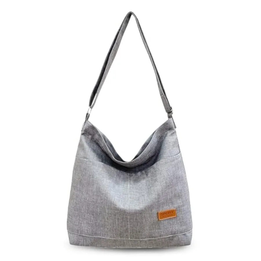 COOLOME Canvas Tote Bag for Women - Crossbody, Shoulder, Travel and Beach Bag
COOLOME Canvas Tote Bag for Women - Crossbody, Shoulder, Travel and Beach Bag