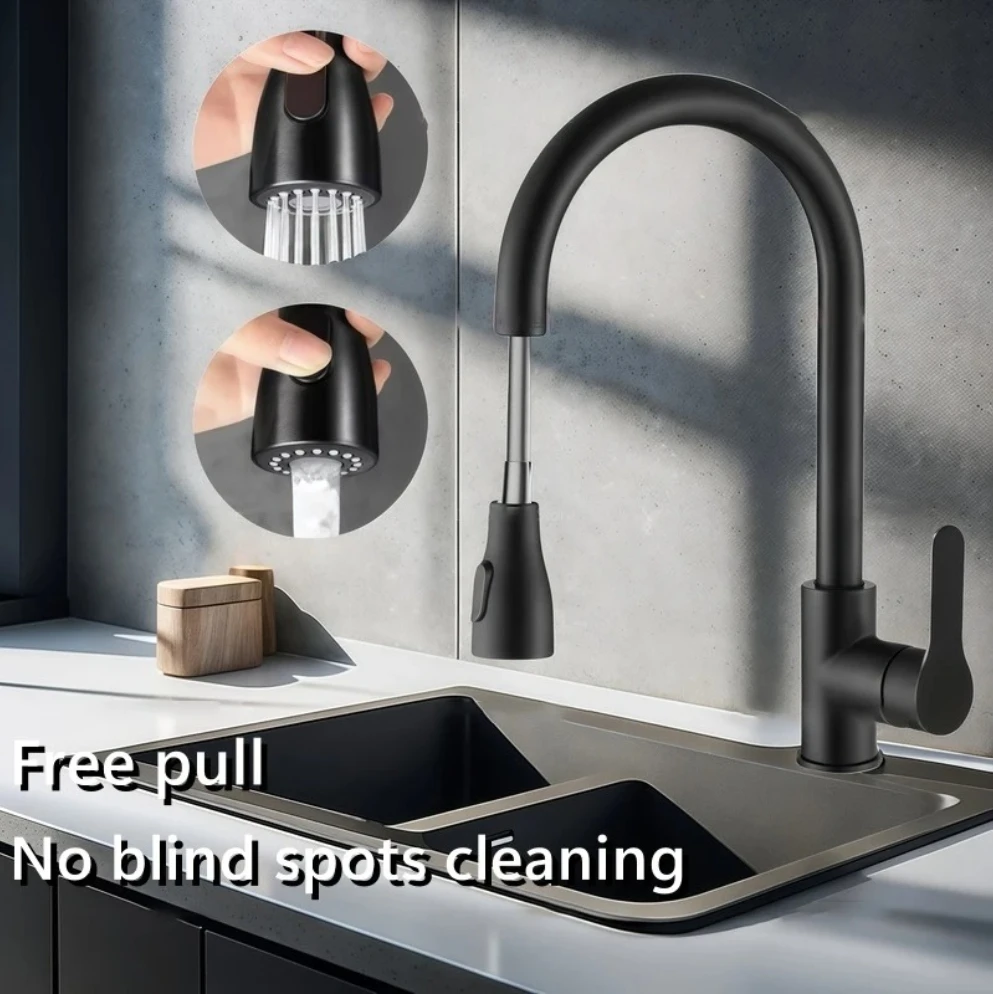 Deck Mounted Silver Brushed Nickel Kitchen Faucet Pull Out Sprayer Nozzle Hot Cold Water Mixer Sink Tap for Home Kitchen
Deck Mounted Silver Brushed Nickel Kitchen Faucet Pull Out Sprayer Nozzle Hot Cold Water Mixer Sink Tap for Home Kitchen