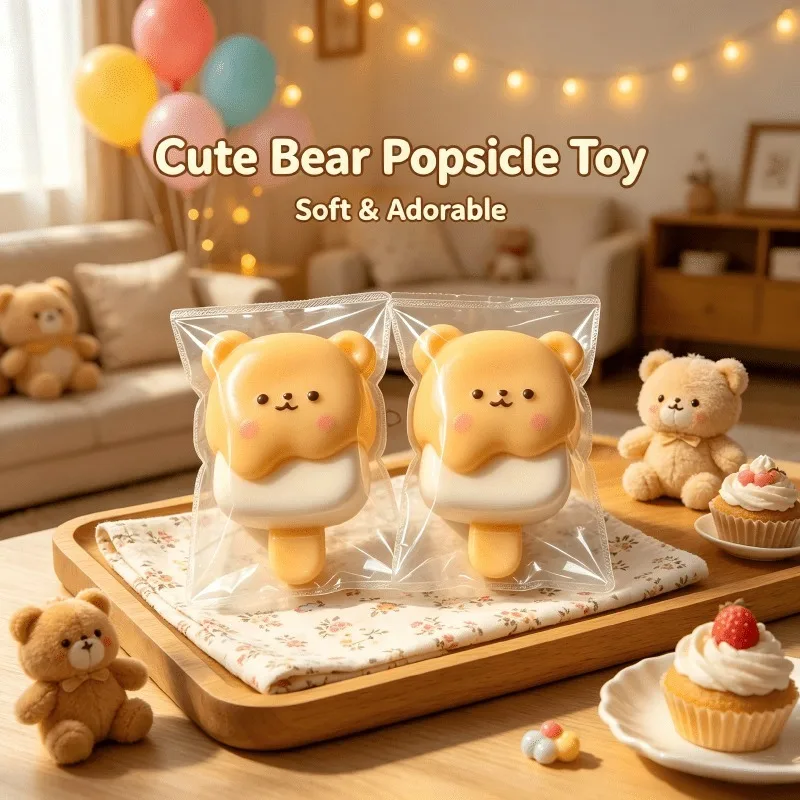 (HefengCL) Cute Bear Popsicle TPR Squishy Toys, Soft Stress‑Relief Squeeze Toys, Ideal Party Favors & Holiday Gifts
(HefengCL) Cute Bear Popsicle TPR Squishy Toys, Soft Stress‑Relief Squeeze Toys, Ideal Party Favors & Holiday Gifts