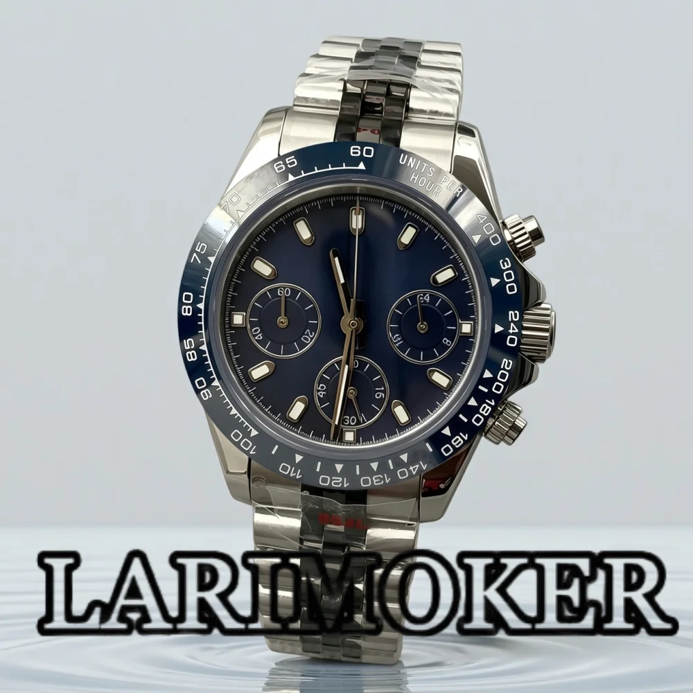 LARIMOKER 39mm Racing Style Watch VK63 Quartz Three Eye Chronograph Sapphire Crystal Stainless Steel Water Resistant Case
LARIMOKER 39mm Racing Style Watch VK63 Quartz Three Eye Chronograph Sapphire Crystal Stainless Steel Water Resistant Case