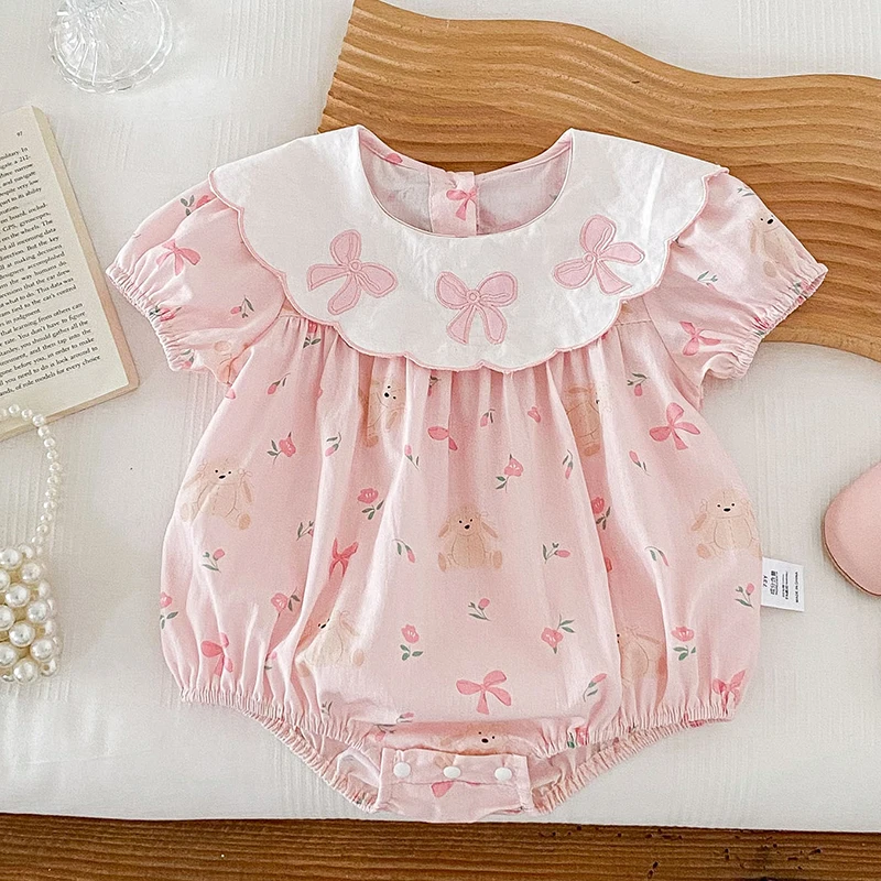 2025 New Summer 0-24M Children Clothes Infant Baby Girls Bodysuits Sleeveless Cotton Print Korean Style Climbing Suit
2025 New Summer 0-24M Children Clothes Infant Baby Girls Bodysuits Sleeveless Cotton Print Korean Style Climbing Suit