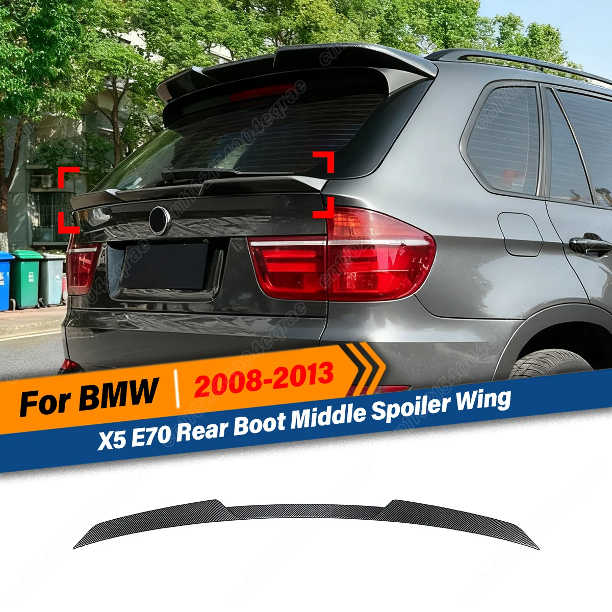 For BMW X5 E70 2008 2009 2010 2011 2012 2013 Rear Trunk Middle Spoiler Car Accessories Body Kits Tuning Accessories
For BMW X5 E70 2008 2009 2010 2011 2012 2013 Rear Trunk Middle Spoiler Car Accessories Body Kits Tuning Accessories