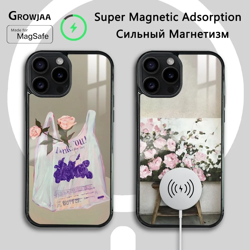 Oil Painting Bouquet Strong Magnetic Phone Case For iPhone 15 14 13 12 11 Pro Max Plus Magsafe Wireless Charging Cover
Oil Painting Bouquet Strong Magnetic Phone Case For iPhone 15 14 13 12 11 Pro Max Plus Magsafe Wireless Charging Cover