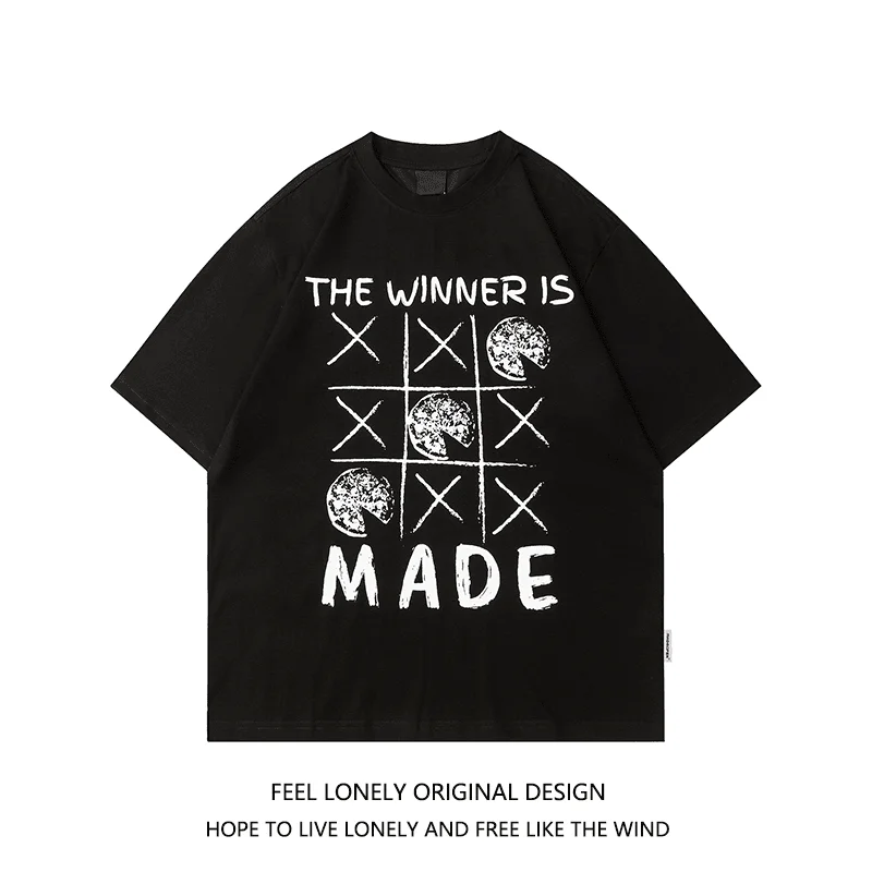 American creative English letter printed short-sleeved T-shirt for men in summer new loose couple half-sleeved y2k tops T-shirt
American creative English letter printed short-sleeved T-shirt for men in summer new loose couple half-sleeved y2k tops T-shirt