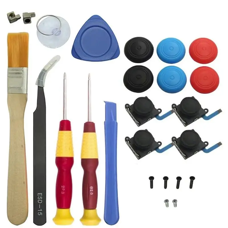 Набор для ремонта джойстиков B29C: Точный набор отверток для джойстиков, портативный инструмент для обслуживания геймпадов, принадлежности для игровых устройств для начинающих
Набор для ремонта джойстиков B29C: Точный набор отверток для джойстиков, портативный инструмент для обслуживания геймпадов, принадлежности для игровых устройств для начинающих