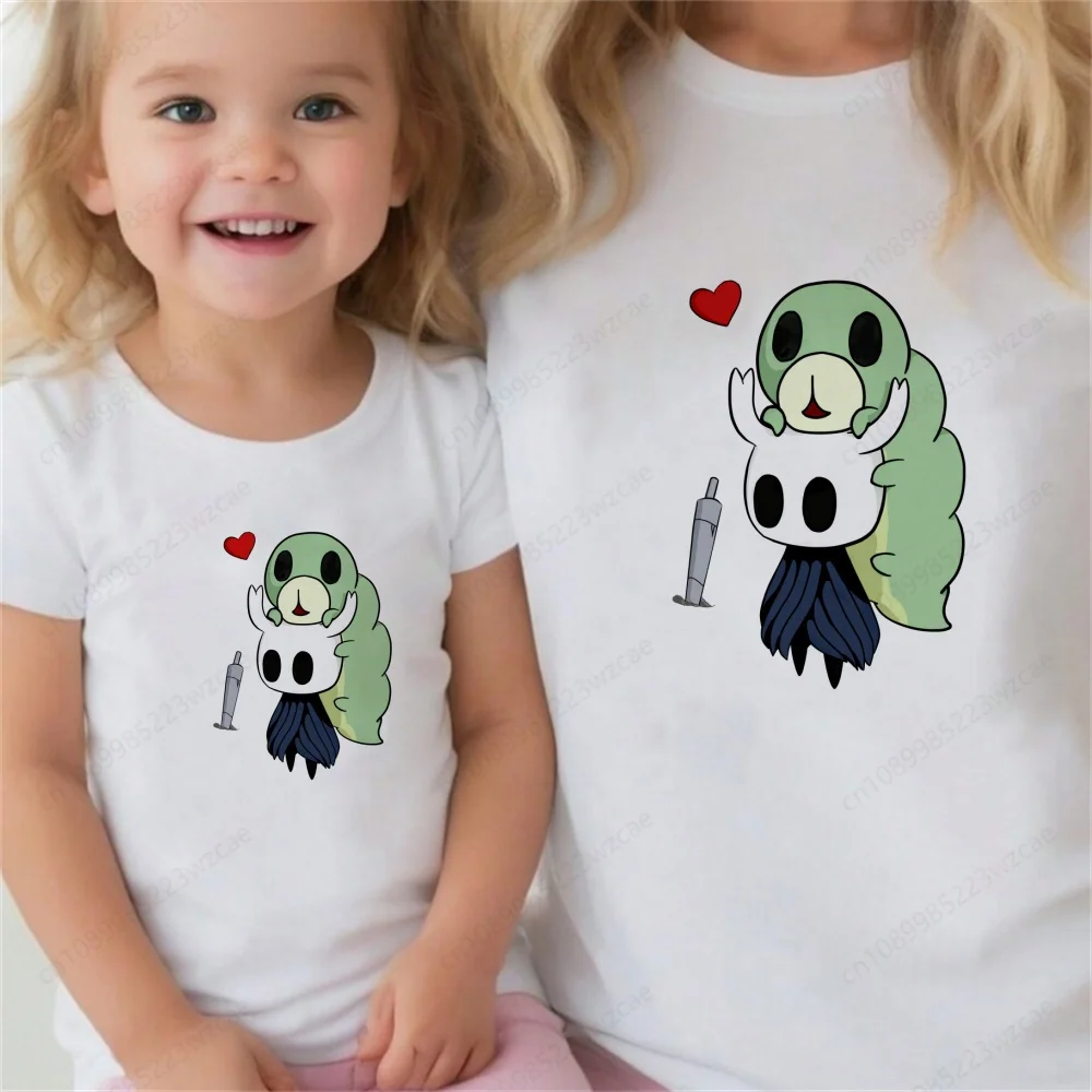 Hollow Knight Print Matching Outfits for Family T Shirts Funny Kawaii Cartoon Girl Top Round Neck Short Sleeves Boys Tshirt
Hollow Knight Print Matching Outfits for Family T Shirts Funny Kawaii Cartoon Girl Top Round Neck Short Sleeves Boys Tshirt