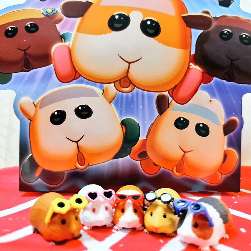 Genuine Kawaii Sunglasses Guinea Pig Animal Model Cartoon Blind Box Birthday Gift Desktop Decor Trendy Toys for Kids Collection
Genuine Kawaii Sunglasses Guinea Pig Animal Model Cartoon Blind Box Birthday Gift Desktop Decor Trendy Toys for Kids Collection
