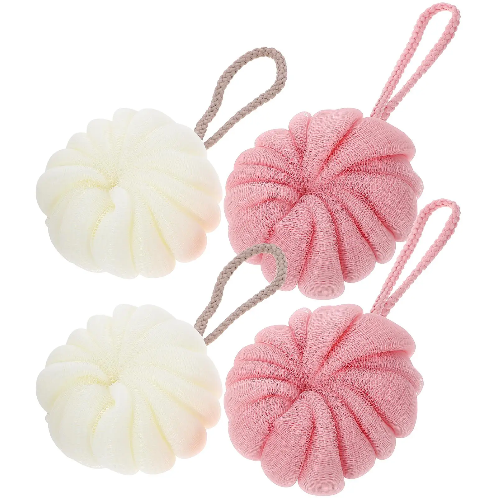 4 Pcs Pumpkin Bath Flowers Household Body Scrubber Exfoliating Bathing Balls PE Material Rich Bubbles 2 Each
4 Pcs Pumpkin Bath Flowers Household Body Scrubber Exfoliating Bathing Balls PE Material Rich Bubbles 2 Each