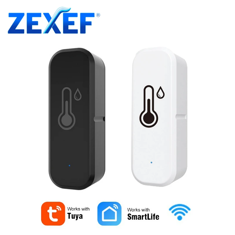 ZEXEF Tuya Wi-Fi датчик температуры и влажности приложение удаленный монитор для умного дома var SmartLife работает с Alexa Google Assistant
ZEXEF Tuya Wi-Fi датчик температуры и влажности приложение удаленный монитор для умного дома var SmartLife работает с Alexa Google Assistant