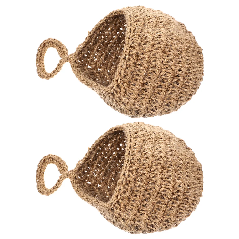 2Pcs Kitchen Rope Fruit Hanging Net Basket Storage Woven Decorative Wall Mounted Vegetable Baskets Large Size
2Pcs Kitchen Rope Fruit Hanging Net Basket Storage Woven Decorative Wall Mounted Vegetable Baskets Large Size
