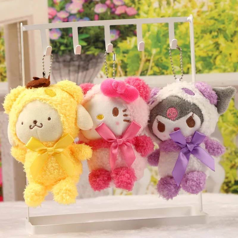 Sanrio Hello Kitty Kuromi Cinnamoroll мультяшная мягкая кукла подвесной брелок Kawaii мягкие игрушки сумка аксессуары подвесной брелок
Sanrio Hello Kitty Kuromi Cinnamoroll мультяшная мягкая кукла подвесной брелок Kawaii мягкие игрушки сумка аксессуары подвесной брелок
