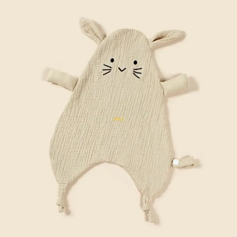 Warm & Breathable Two-Layer Muslin Baby Blanket Embroidered Puss Baby Blanket
Warm & Breathable Two-Layer Muslin Baby Blanket Embroidered Puss Baby Blanket