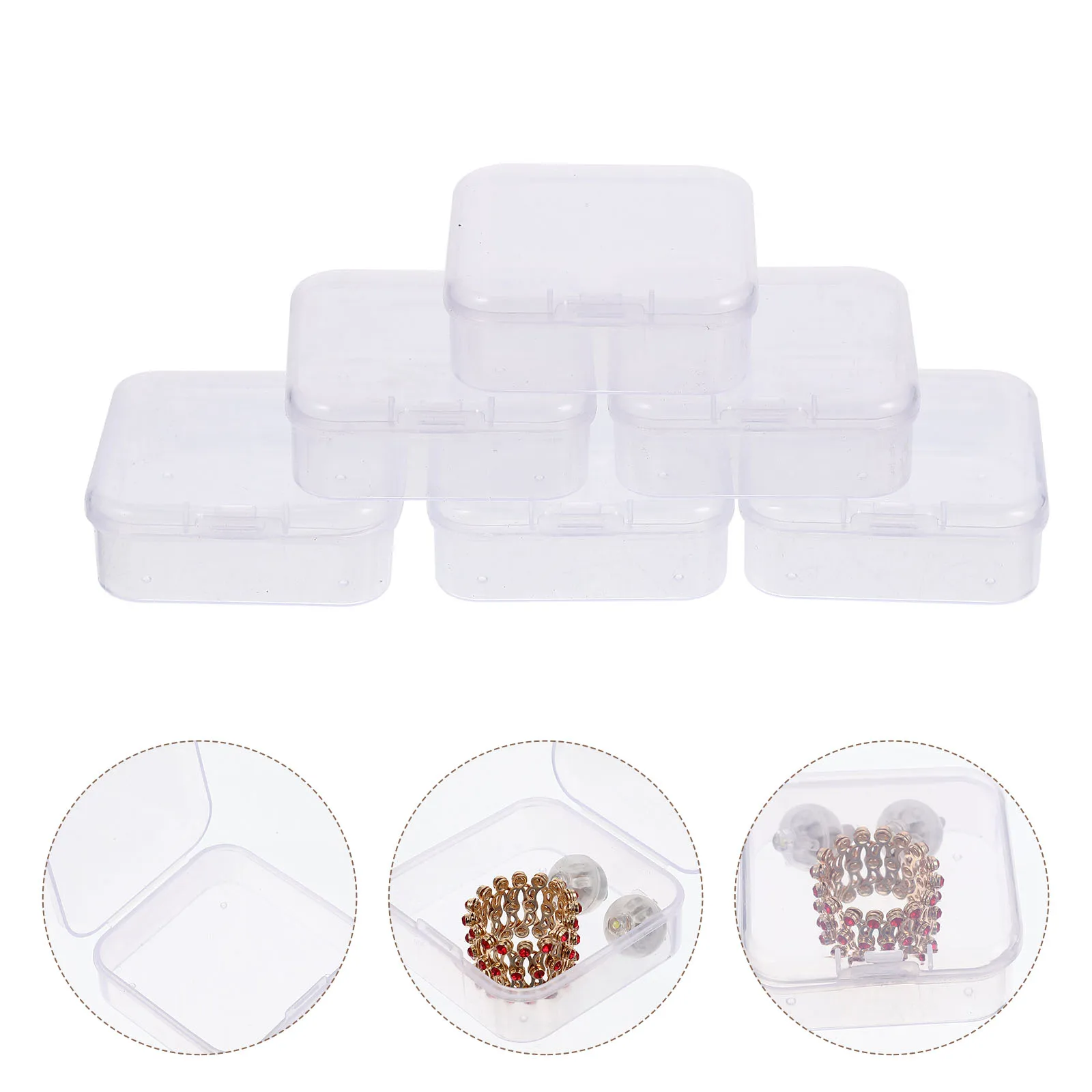 30pcs Jewelry Boxes 5 5x5 5x2 cm Transparent Small Containers Hinge Lid Storage Plastic Organizers Accessories Craft Beads
30pcs Jewelry Boxes 5 5x5 5x2 cm Transparent Small Containers Hinge Lid Storage Plastic Organizers Accessories Craft Beads