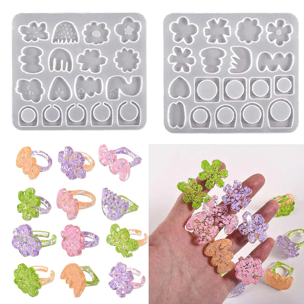Adjustable Flower Finger Ring Epoxy Resin Silicone Mold For DIY Kawaii Jewellery Craft Making Supplies Wedding Decor Materials
Adjustable Flower Finger Ring Epoxy Resin Silicone Mold For DIY Kawaii Jewellery Craft Making Supplies Wedding Decor Materials