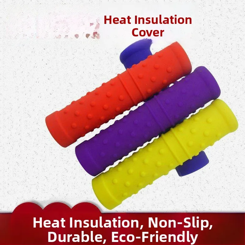 Термостойкий силиконовый противоскользящий чехол для ручки вок-сковороды, защита от ожогов, теплоизоляция, кухонные принадлежности
Термостойкий силиконовый противоскользящий чехол для ручки вок-сковороды, защита от ожогов, теплоизоляция, кухонные принадлежности