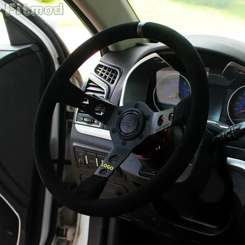 JDM MOD.07 Black Leather Suede 14-Inch 350MM Car Modified Steering Wheel Universal Deep Dish Racing Sports Steering Wheel PCD70M
JDM MOD.07 Black Leather Suede 14-Inch 350MM Car Modified Steering Wheel Universal Deep Dish Racing Sports Steering Wheel PCD70M