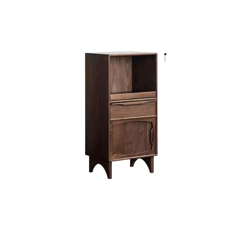 Nordic retro TV side cabinet living room black walnut solid wood bedroom storage drawer cabinet
Nordic retro TV side cabinet living room black walnut solid wood bedroom storage drawer cabinet