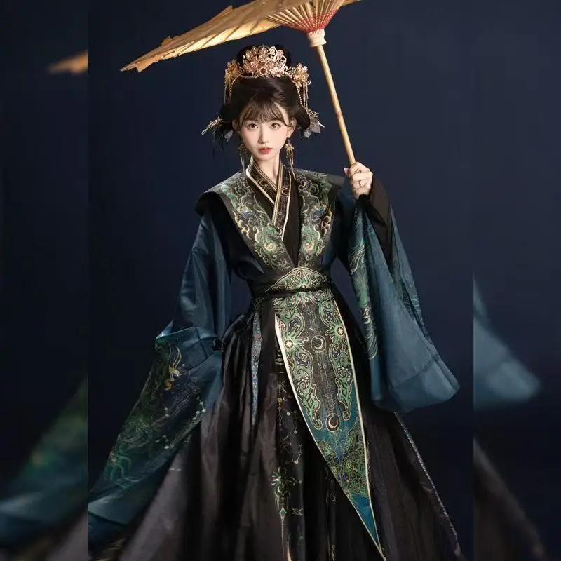Black Halloween Hanfu Men Women Traditional Chinese Clothing Wei And Jin Dynasty Stage Performance Suits Wuxia Cosplay Outfits
Black Halloween Hanfu Men Women Traditional Chinese Clothing Wei And Jin Dynasty Stage Performance Suits Wuxia Cosplay Outfits