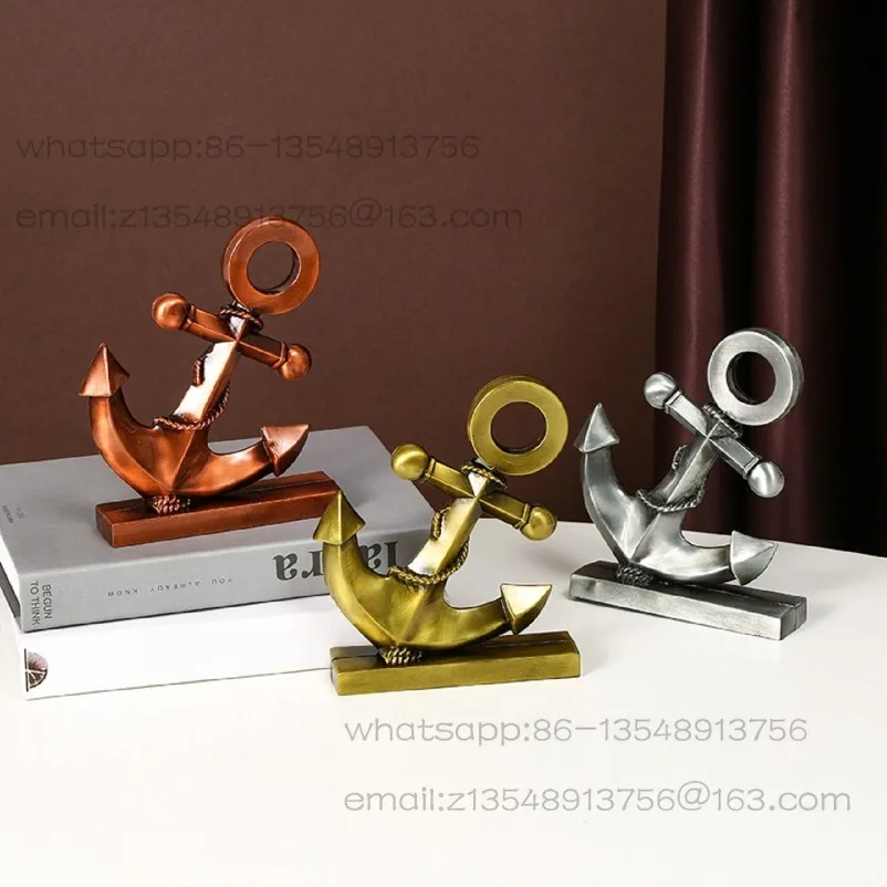 Mediterranean Wind Zinc Alloy Anchor Ornament Creative Metal Handicrafts Home Entrance Living Room Bar Decoration Gifts
Mediterranean Wind Zinc Alloy Anchor Ornament Creative Metal Handicrafts Home Entrance Living Room Bar Decoration Gifts